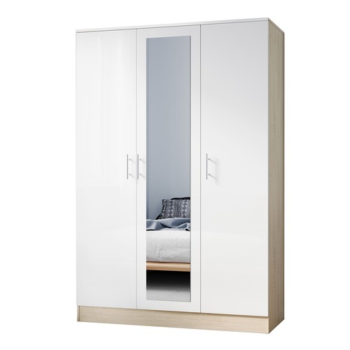Door triple mirrored high - mirrored,
