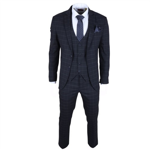 Men navy checked piece - checked,