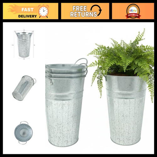 Pack tall metal planters for - tall,