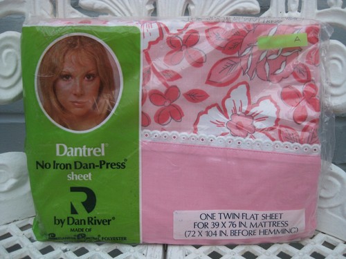 Vintage dantrel flat sheet - dantrel,