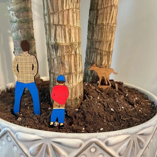Funny garden ornament wooden - funny,