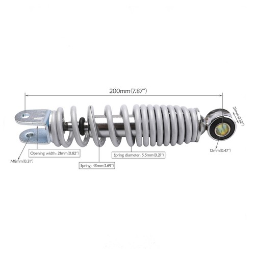 200mm rear shock absorber - 200mm,