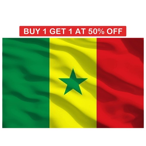 Large senegal national - senegal, flag