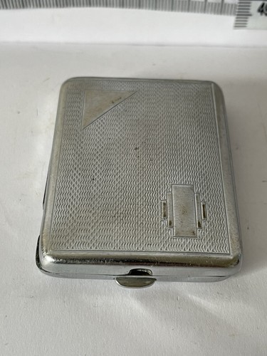 Vintage chrome metal cigarette - vintage,
