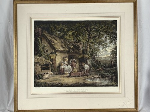 Framed 1793 hand coloured - framed,