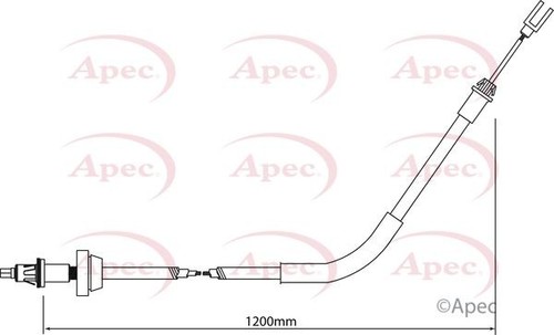 Apec front brake cable for - apec,