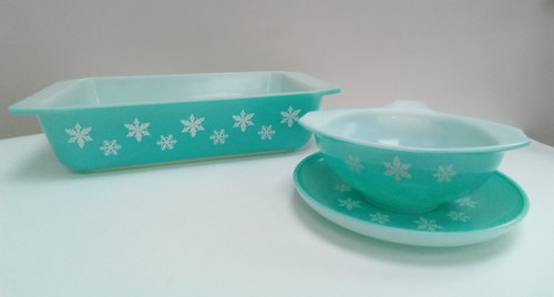 Vintage pyrex turquoise - pyrex,