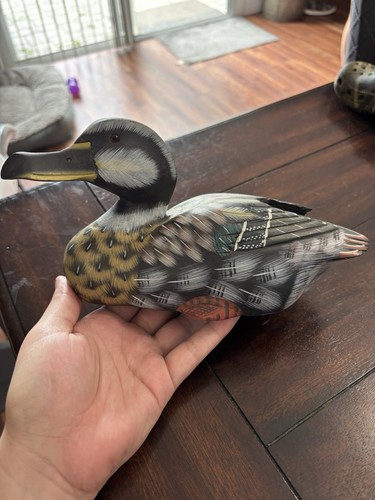 Hand crafted and painted decoy - hand,