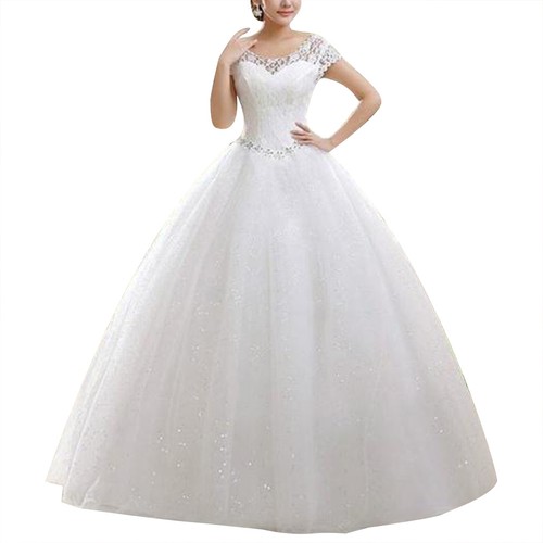 Wedding dress white - , corset