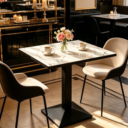 60x76cm square pedestal dining - 60x76cm,
