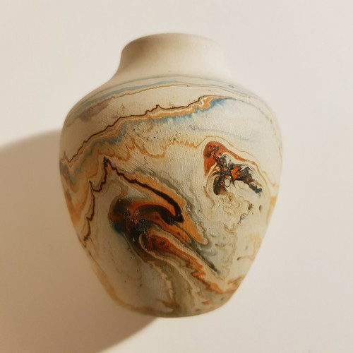 Nemadji pottery ceramic - ceramic, swirl