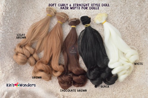Synthetic doll hair weft - doll,