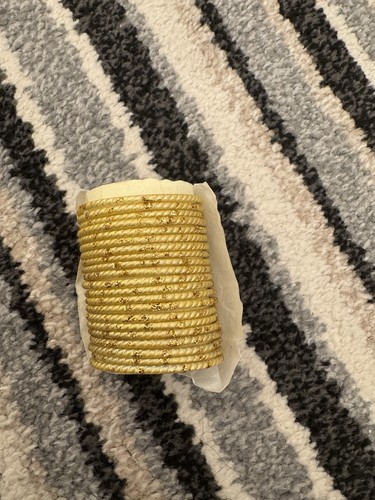 Yellow with gold glitter - with,