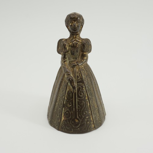 Vintage crinoline lady brass - vintage,