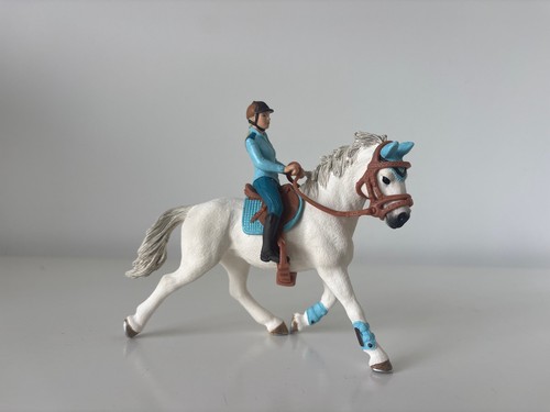 Schleich grey horse and blonde - grey,