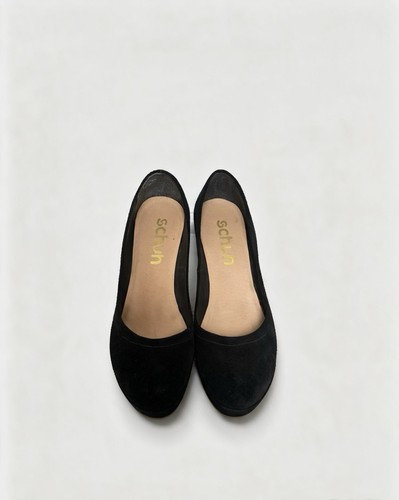 Schuh black suede - black,