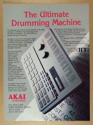 1990 akai xr10 drum - xr10, machine
