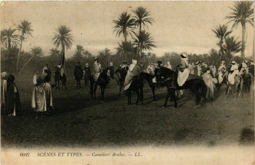 Old postcard algeria - algeria, scenes