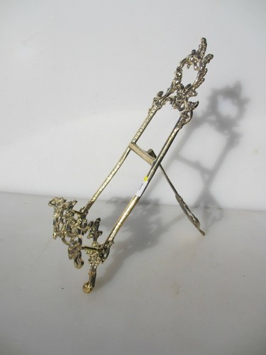 Brass easel picture stand - brass,