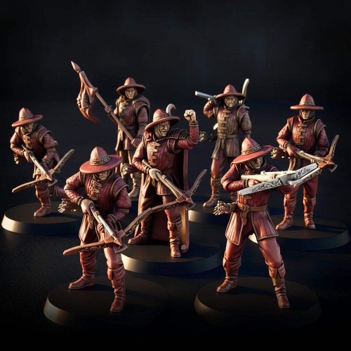 Domani crossbowmen 28mm - domani, crossbowmen.