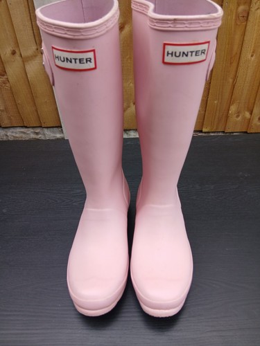 Pink hunter wellies - pink, uk3