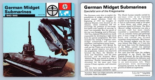 German midget submarines - submarines,