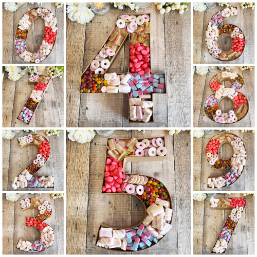 Cardboard food tray numbers - cardboard,