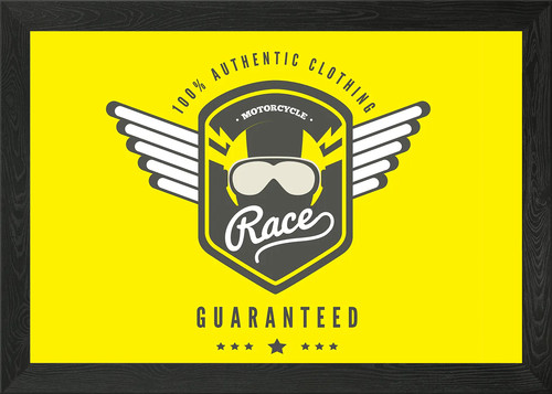 Motorcycle race icon framed - motorcycle,