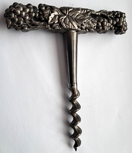 Vintage pewter cork screw - vintage,