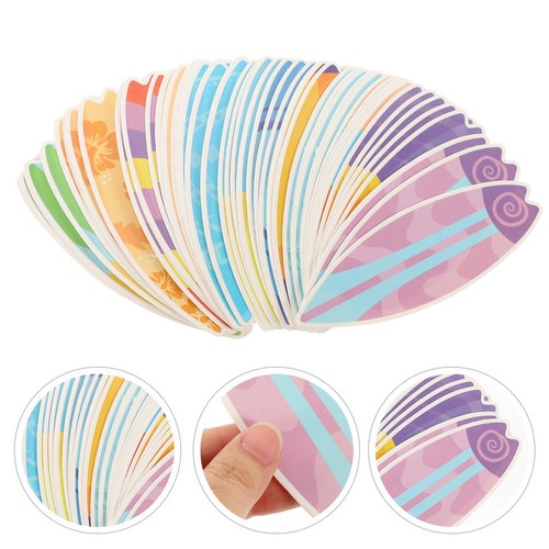 60pcs assorted paper surfboard - assorted,