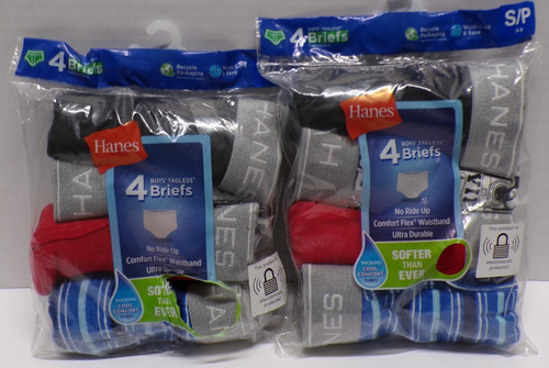 Lot hanes boy s - 2, tagless