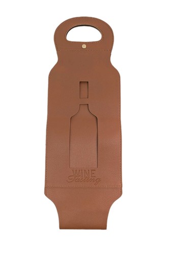Leatherette single wine bottle - single,