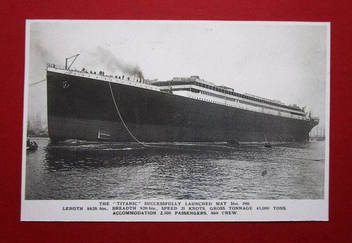 Titanic replica card - x,