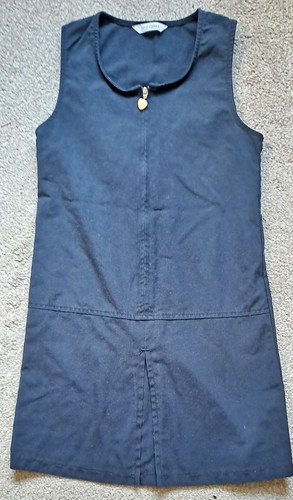 Girls navy school pinafore - m&s,