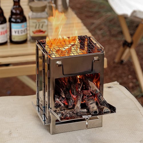 Wood burning stove - wood, portable