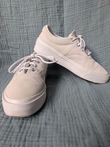 Converse cream suede - cream, platform