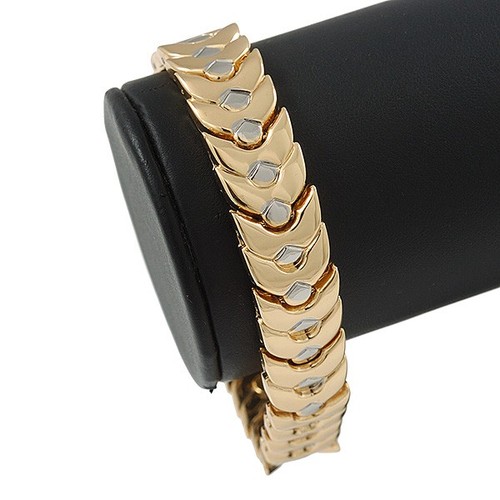 Men two tone copper - tone, magnetic