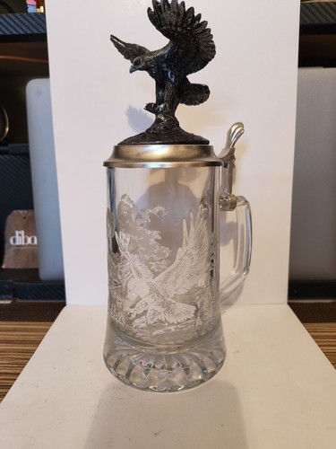 Vintage glass beer stein - glass, 95%