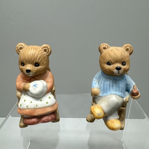 Homco bears momma and papa - bears,