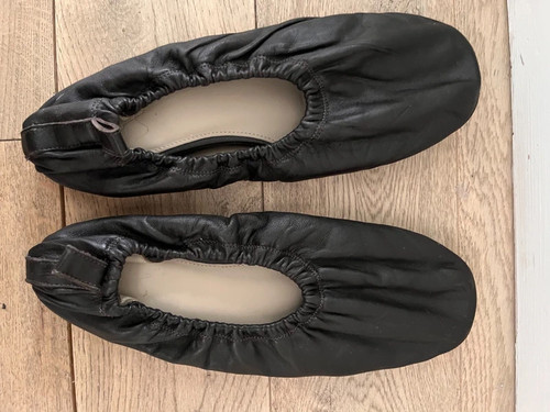 Cos brown leather shoes size - leather,