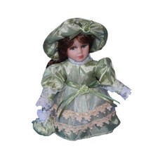 Dress porcelain doll - up,