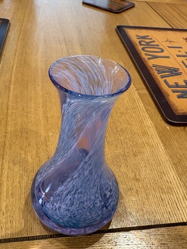 Caithness blue glass swirl - glass,