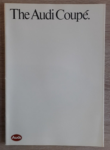 Audi coupe brochure - coupe, 1986