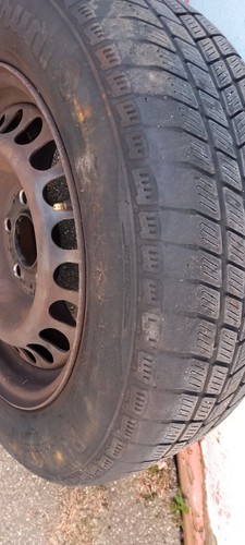 Mercedes steel rim with old