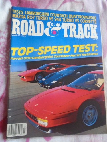 Road track mar 1986 - road,