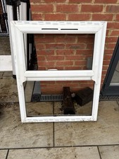 White upvc top hung window - upvc,