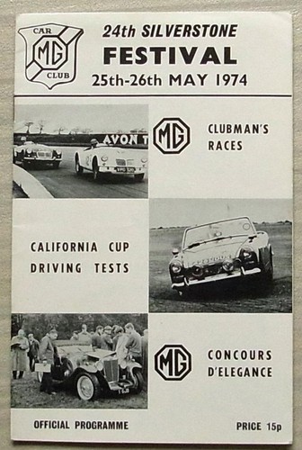 Silverstone may 1974 mg - may,