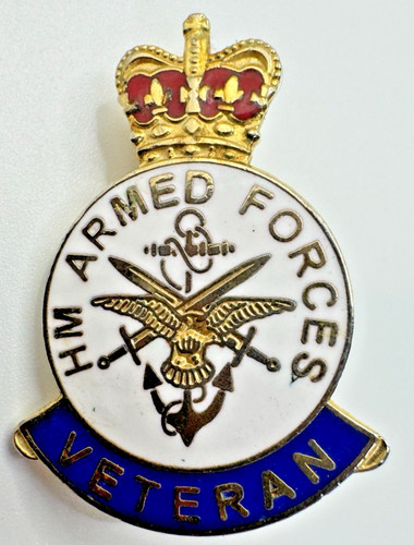 Armed forces veteran - forces, enamel