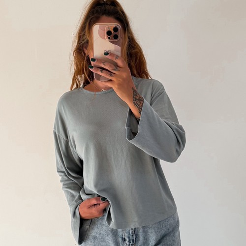 Ladies grey jumper - ladies, long