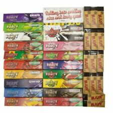 Juicy Jays King size Slim TRIPLE DIPPED Flavoured Rolling Papers + Raw Tip 